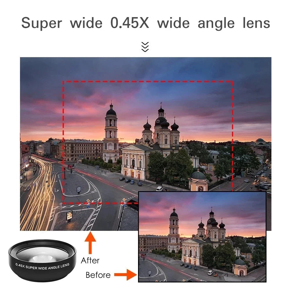 DualVision Lens Kit – 0.45X Wide Angle & 12.5X Macro Smartphone Lens