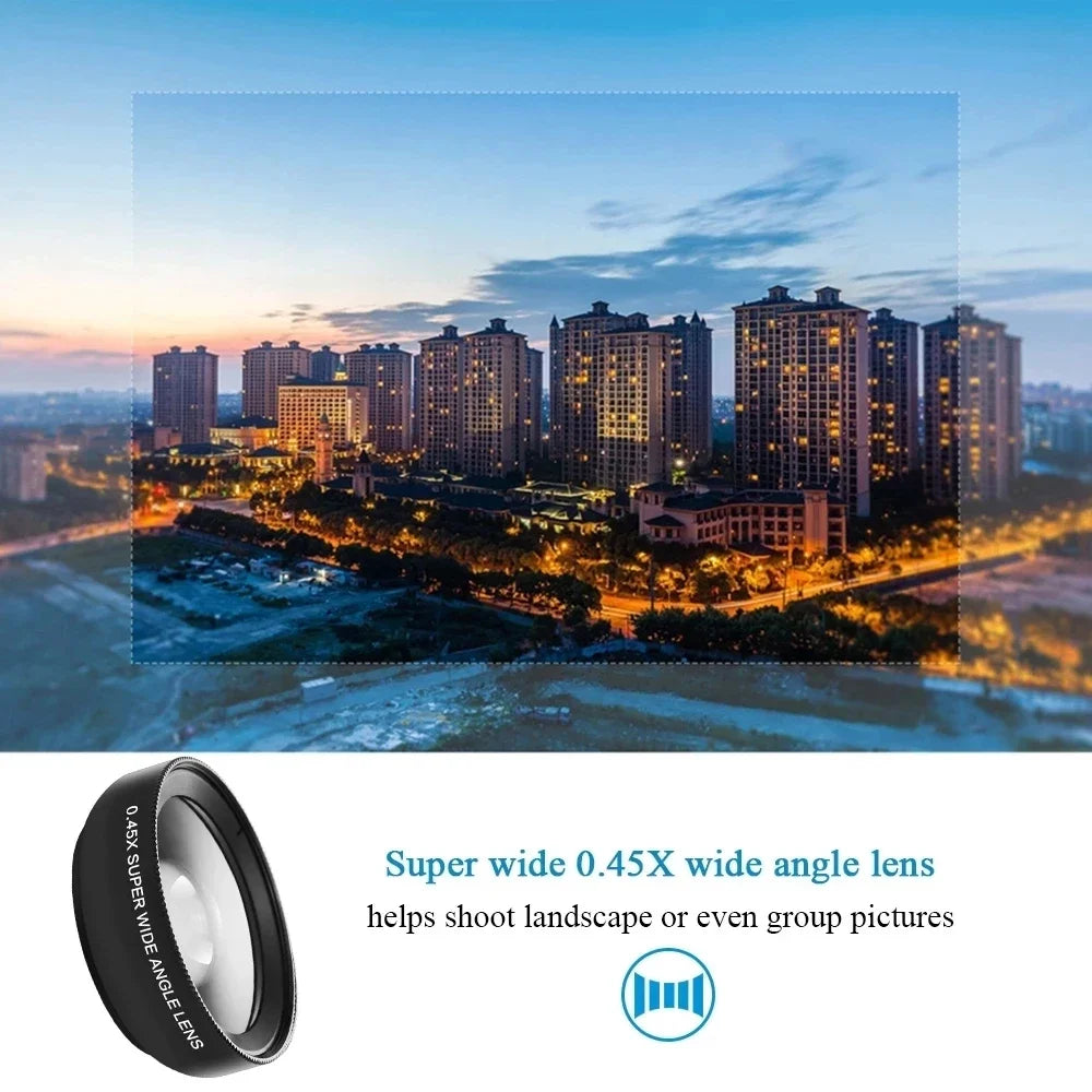 DualVision Lens Kit – 0.45X Wide Angle & 12.5X Macro Smartphone Lens